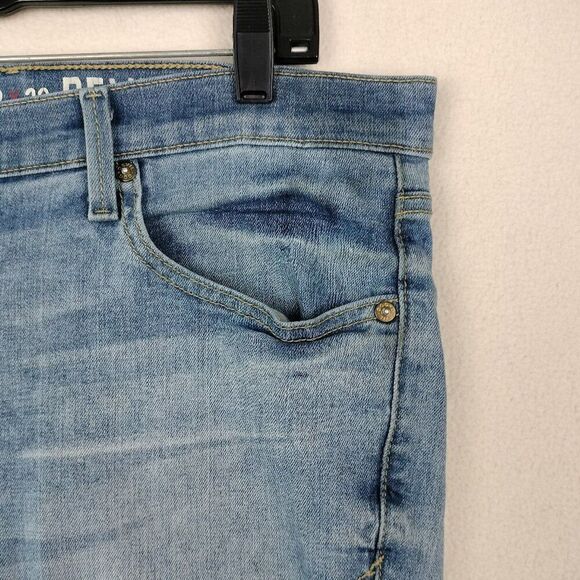Devil Dog Jeans Mens Size 32x32 Blue Taper Sanforized Stretch Light Wash DD1001 - Picture 5 of 16